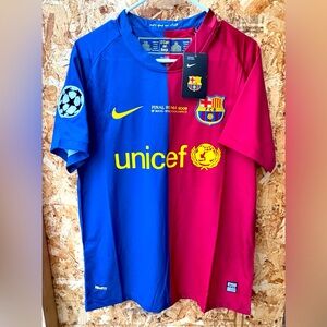 NWT Lionel Messi 2008/2009 FC Barcelona Jersey Size Large